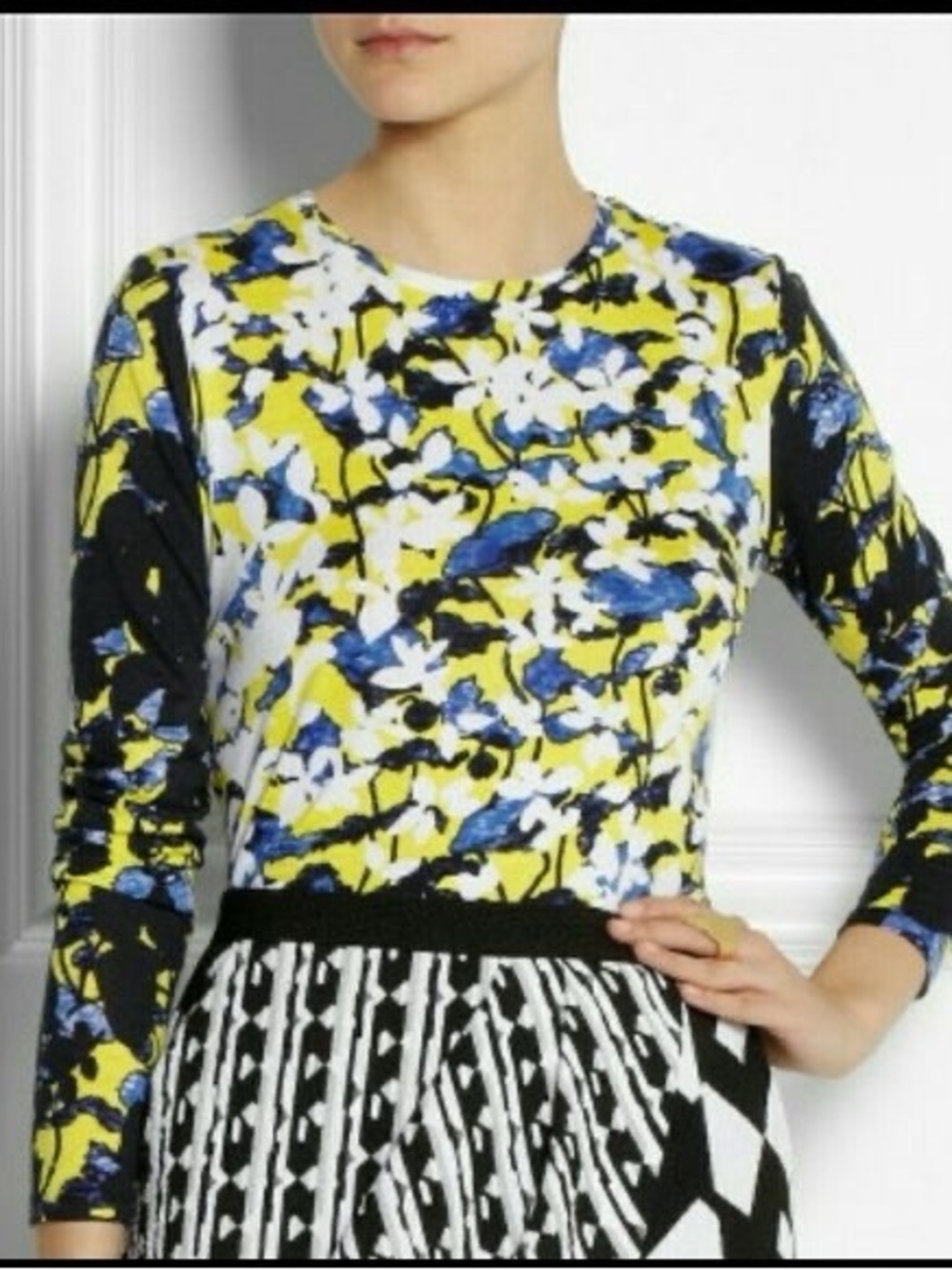 Peter Pilotto for Target Floral Print Long-Sleeve top XS